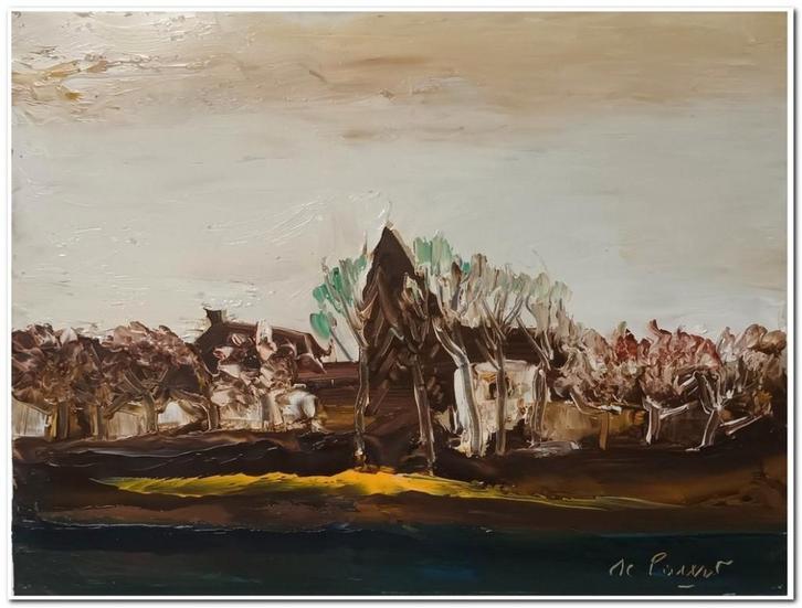 Gabriel De Pauw (1924-2000) - Olieverf op karton, Antiquités & Art, Art | Peinture | Classique, Enlèvement