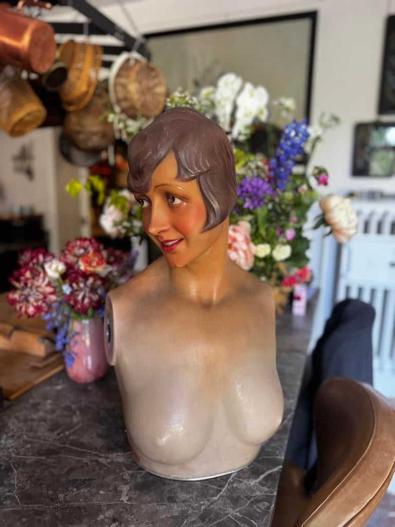 Buste ancien en cire P. Imans Paris – années 1920, Enlèvement