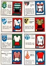 8 Chromos Duitse Bauer Weltfussball-sticker uit 1970, Verzenden, Gebruikt, Meerdere plaatjes