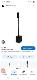 A vendre enceinte active db 602 avec housse, Autres marques, Comme neuf, Enlèvement, Autres types