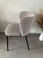 Stoelen grijs bouclé (4), Enlèvement, Utilisé, Gris, Quatre