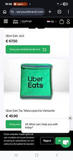 Uber eats zak en jas, Ophalen, Nieuw, Maat 52/54 (L), Groen