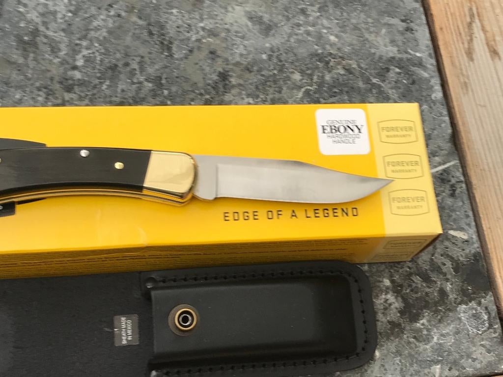 COUTEAU DE POCHE PLIABLE BUCK 110 HUNTER EBONY, Enlèvement ou Envoi, Neuf