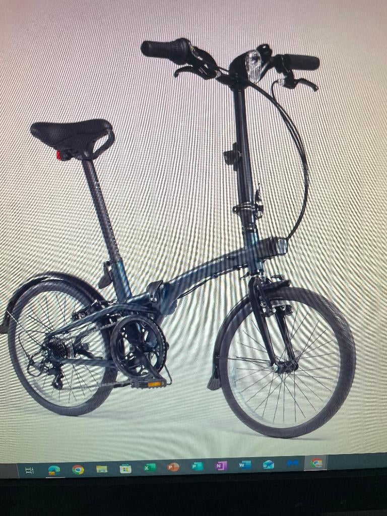 Vélo pliant BTWIN FOLD 500 bleu marine Décathlon neuf, Enlèvement, Comme neuf, Totalement pliable, Autres marques