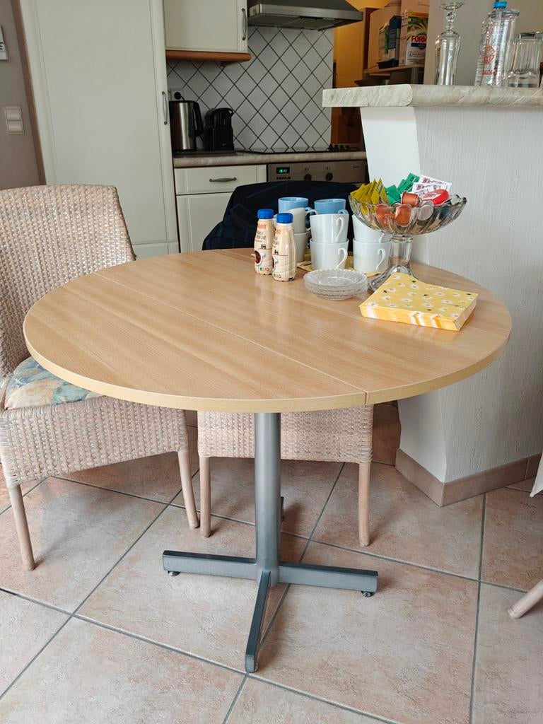 Ronde eettafel Ø90 cm – compact & praktisch, Huis en Inrichting, Tafels | Eettafels, Ophalen, Rond
