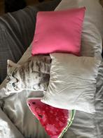 4 coussins enfants, Enlèvement ou Envoi, Comme neuf, Blanc