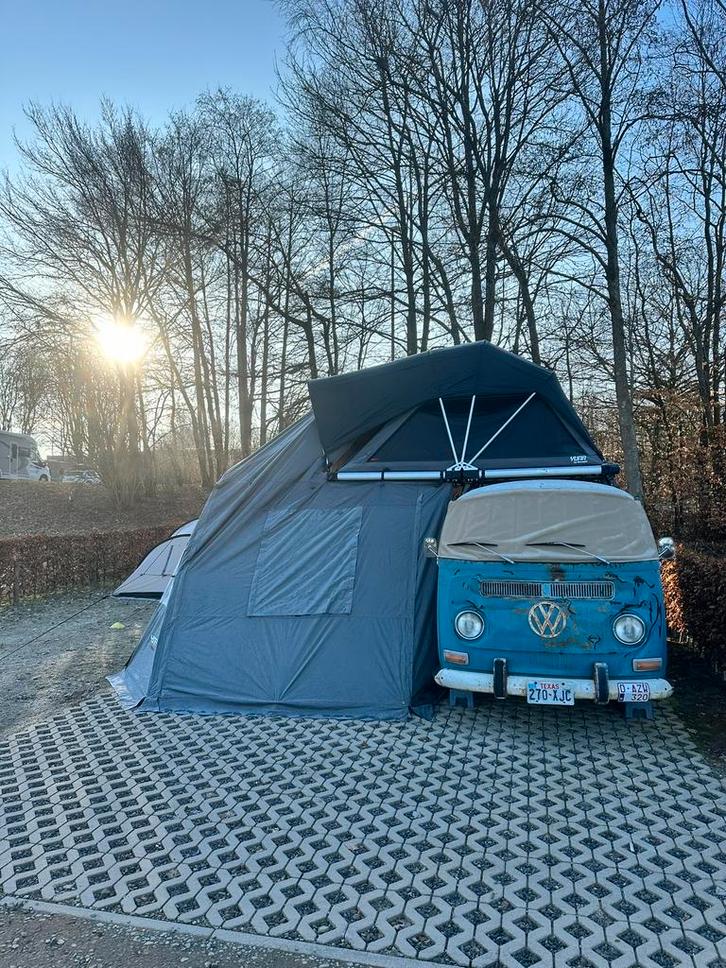 Daktent met voortent en anti condensmat, Caravans en Kamperen, Tenten, Zo goed als nieuw, Ophalen