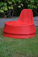 Chaises de patio design rouges, Enlèvement, Utilisé, Synthétique, Empilable