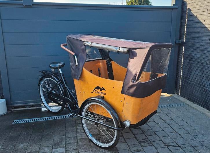 Elektrische bakfiets. Cangoo met middenmotor 8versnelingen, Fietsen en Brommers, Fietsen | Bakfietsen, Zo goed als nieuw, 4 kinderen of meer
