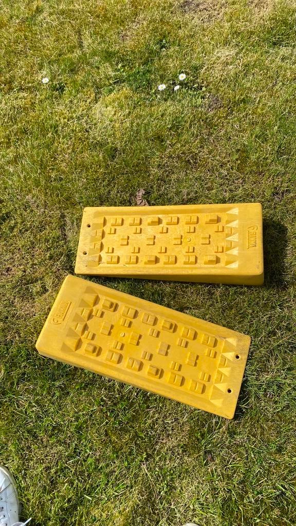 Fiamma oprijblokken, Caravanes & Camping, Camping-car Accessoires, Enlèvement, Comme neuf