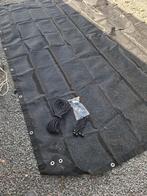 Zwart zicht-/afschermdoek 3,70 x 2,70 m met RVS ringen, Ophalen, Nieuw, 10 tot 15 m², Doek