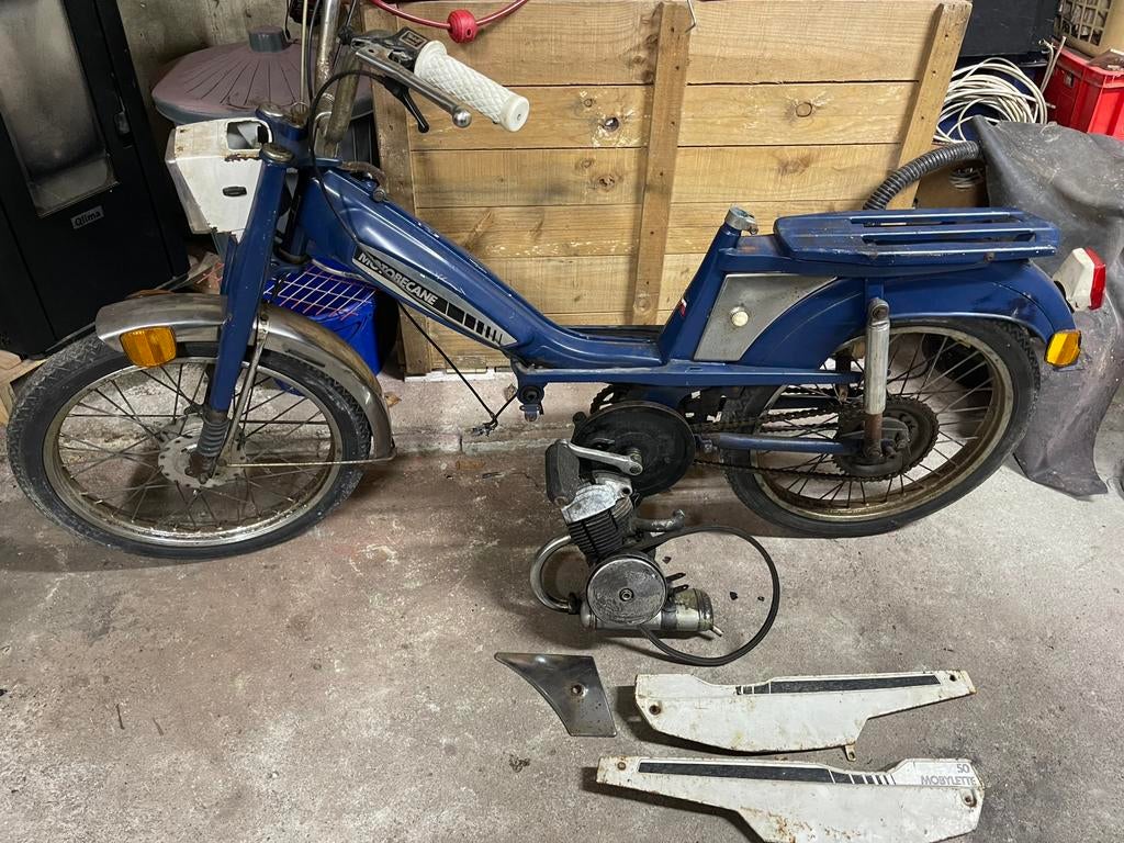 Mobylette motobecane, Ophalen