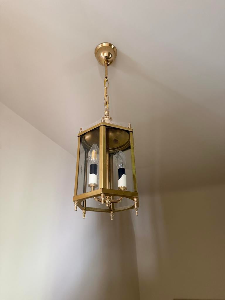 Lustre type anglais, Maison & Meubles, Lampes | Suspensions, Enlèvement, Comme neuf, Métal