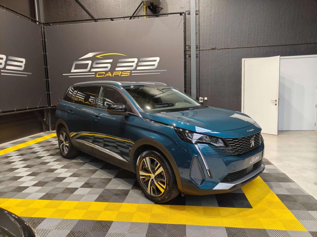 Peugeot 5008 1.2 Allure 7-zit/LED/Keyless/Leder/360/AdCruise, Achat, Entreprise, 7 places, Noir