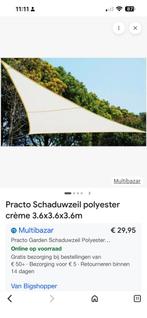 Schaduwdoek, Ophalen, Nieuw