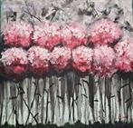 Tableau ‘Le rouge et le noir’ acrylique sur bois, Antiquités & Art, Enlèvement ou Envoi