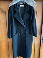 Lange zwarte damesjas Mayerline m38, Taille 38/40 (M), Comme neuf, Enlèvement, Manteau