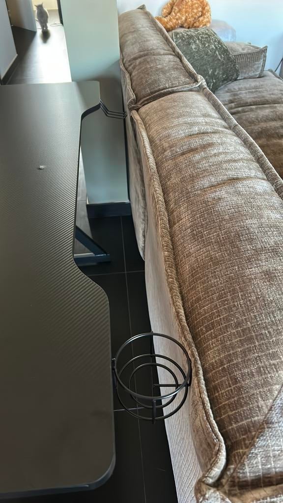 Gaming bureau, Zwart, 120 cm, Nieuw, Jysk