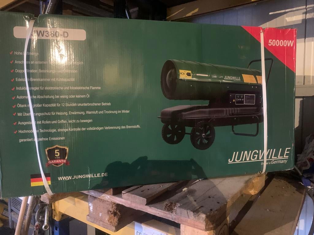 Industriële bouwdroger, Ophalen, Nieuw