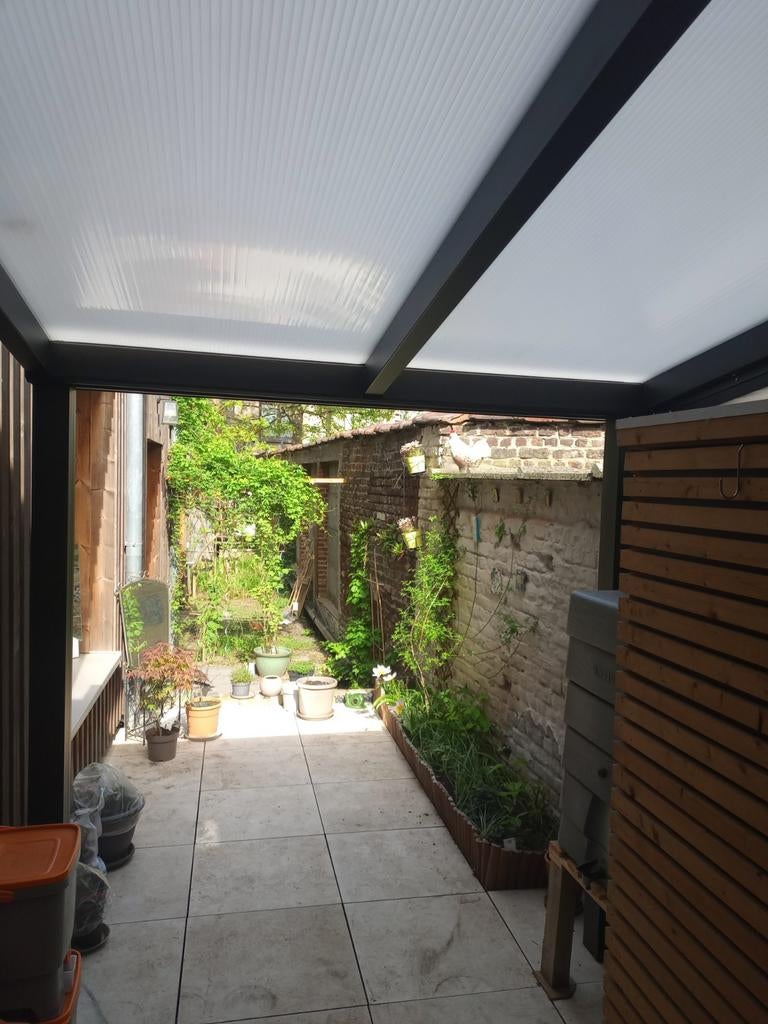 Terrasoverkapping aluminium polycarbonaat, Tuin en Terras, Ophalen