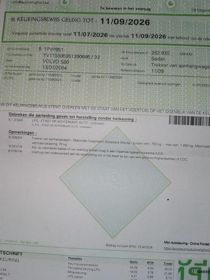 Volvo s80 2.5 T 153 kw 209 Pk Automaat LPi, Informatique & Logiciels, Systèmes d'exploitation, Enlèvement