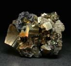 Interessant mineraal: Pyriet+chalcopyriet+kwarts+galena, Enlèvement ou Envoi, Minéral