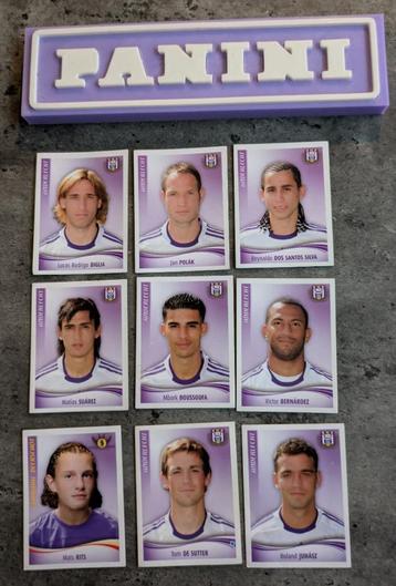 Panini FOOTBALL 2010  ANDERLECHT  stickers voetbal  9x  beschikbaar voor biedingen