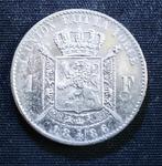 1 frank FR 1886 - Leopold II, Verzenden, Zilver, Losse munt, Zilver