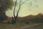 Huile sur Toile Paysage Lacustre par Paul Buffet, Antiquités & Art, Art | Peinture | Classique, Enlèvement