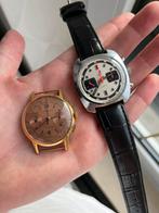 2x vintage chronograaf horloge, Overige materialen, Polshorloge, 1960 of later, Ophalen
