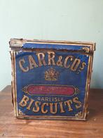 Zeer oude koekjesdoos van Carr & Co, Antiek en Kunst, Ophalen of Verzenden