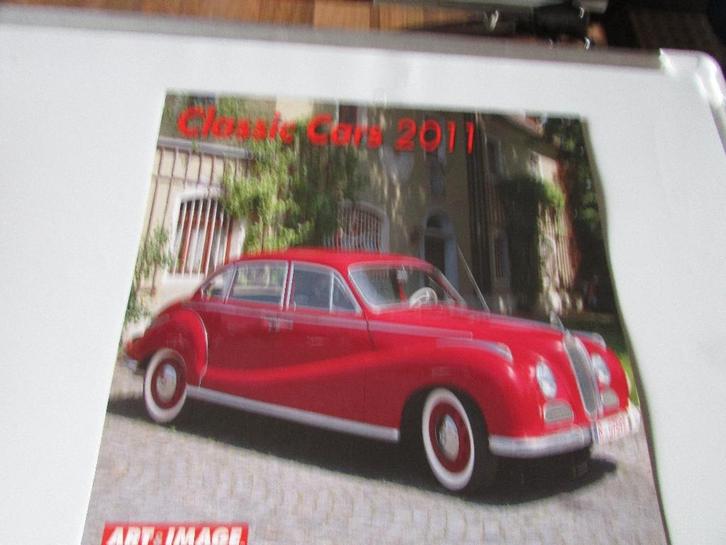 CALENDRIER ; VOITURES CLASSIQUES 2011, Divers, Calendriers, Comme neuf, Calendrier mensuel, Enlèvement ou Envoi