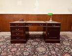 Klassiek Engels Chesterfield Bureau Partnerdesk, Antiek en Kunst, Ophalen of Verzenden