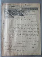 1914 Factuur Tissage Mecanique de Bellem / Geraardsbergen, Verzenden, Zo goed als nieuw, Gebruiksvoorwerp