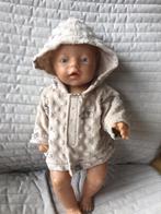 260. Babyborn Nieuwe beige jas met beren, Kinderen en Baby's, Speelgoed | Poppen, Ophalen of Verzenden, Nieuw, Babypop