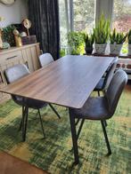 Table, table à manger 160cmx90cm (sans chaises) en bois et m, Maison & Meubles, Comme neuf, Enlèvement, Métal