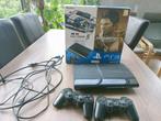 PlayStation 3 + collectie games, Met 2 controllers, Gebruikt, Ophalen, Super Slim