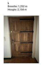 Antieke eiken buitendeur, Moins de 25 cm, 100 à 150 cm, Enlèvement, Utilisé