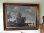 schilderij van Salomon Ruysdael "Het pontveer" 1602-1670, Ophalen of Verzenden