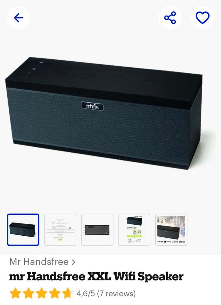 haut-parleur wifi, TV, Hi-fi & Vidéo, Enceintes, Comme neuf, Autres types, Enlèvement