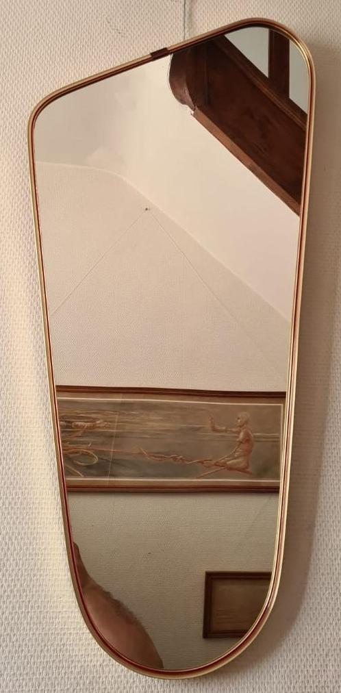 Vintage spiegel, a-symmetrisch, 50/60s, zeer mooie staat, Antiek en Kunst, Antiek | Spiegels, Minder dan 50 cm, Minder dan 100 cm