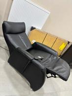 ELEKTRISCHE RELAXZETEL | 2 MOTOREN | LEDER | VOOR €295!, Huis en Inrichting, Fauteuils, ., Leer, Ophalen of Verzenden, Zo goed als nieuw
