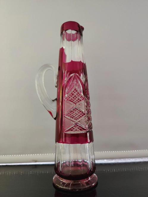 Val Saint Lambert - prachtige paarse champagne karaf, Antiek en Kunst, Antiek | Glaswerk en Kristal, Ophalen of Verzenden