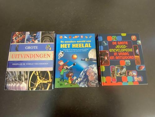 3 boeken - Encyclopedie / Heelal / uitvindingen, Boeken, Kinderboeken | Jeugd | onder 10 jaar, Gelezen, Non-fictie, Ophalen of Verzenden