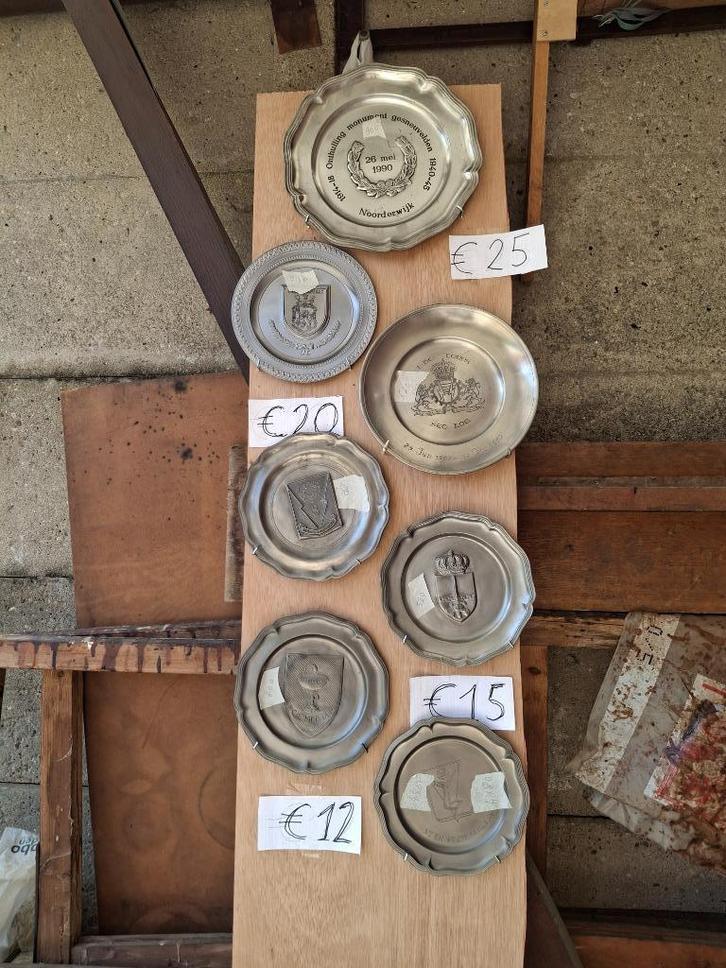 Tinnen schotels/borden, Antiek en Kunst, Antiek | Tin, Ophalen