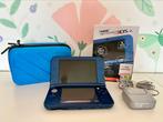 Nintendo New 3DS XL en parfait état + housse de transport, Met beschermhoes of tas, Blauw, Gebruikt, 3DS