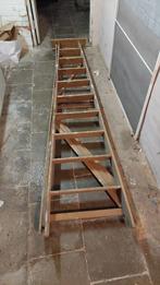antieke houten ladder, Doe-het-zelf en Bouw, Ophalen, Gebruikt, Ladder, Minder dan 2 meter