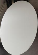 Eettafel wit ovaal, Huis en Inrichting, Tafels | Eettafels, Ophalen, Zo goed als nieuw, Ovaal