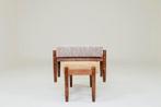 Scandinavian stools set of 2 yellow brown granola, Ophalen of Verzenden, Nieuw, Hout
