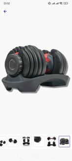 2 verstelbare dumbbells (2.5kg-24kg) plus Halterbank, Sport en Fitness, Fitnessmaterialen, Ophalen, Zo goed als nieuw